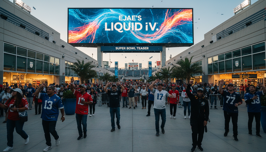 Ejae Sings In the Bathroom in Liquid I.V. Super Bowl Teaser