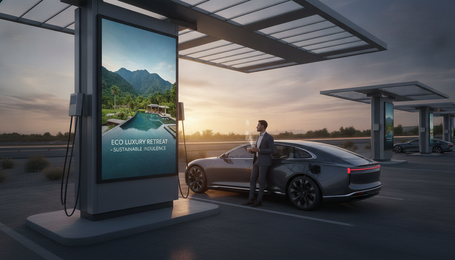 Top Digital Out-of-Home (DOOH) Networks at EV Charging Stations